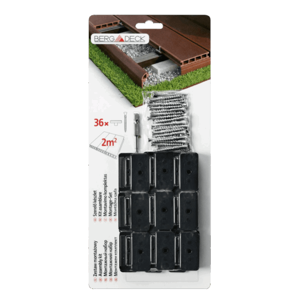 Bergdeck WPC PVC rögzítőklipsz szett